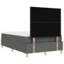 Cama con Somier y Colchón Gris Oscuro 120x200 cm Tela | Foro24.es | Tu tienda online para hogar, jardín y más Foro24.es