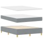 Cama con Base de Resorte con Colchón y Banco Gris Claro 140x190 cm Tela de , Camas y somieres - Ref: Foro24-3344373, Precio: ...