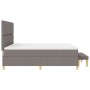 Cama con Box Spring y Colchón Taupe 180x200 cm Tela | Foro24.es | Tu tienda online para hogar, jardín y más Foro24.es