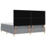 Cama con Somier y Banco Gris Claro 200x200 cm Tela | Foro24.es | Tu tienda online para hogar, jardín y más Foro24.es