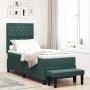 Cama con Muelles con Colchón y Banco Verde Oscuro 80x200 cm Terciopelo | Foro24.es | Tu tienda online para hogar, jardín y más Foro24.es