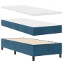 Cama con Base con Colchón y Banco Azul Oscuro 80x200 cm Terciopelo de , Camas y somieres - Ref: Foro24-3344412, Precio: 326,8...