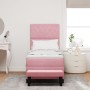 Cama de Base con Colchón y Banco Rosa 80x200 cm Terciopelo de , Camas y somieres - Ref: Foro24-3344413, Precio: 357,29 €, Des...