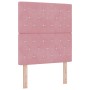 Cama de Base con Colchón y Banco Rosa 80x200 cm Terciopelo de , Camas y somieres - Ref: Foro24-3344413, Precio: 357,29 €, Des...