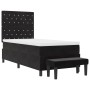 Cama con Base de Resorte con Colchón & Banco Negro 90x190 cm Terciopelo | Foro24.es | Tu tienda online para hogar, jardín y más Foro24.es