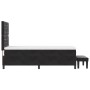 Cama con Base de Resorte con Colchón & Banco Negro 90x190 cm Terciopelo | Foro24.es | Tu tienda online para hogar, jardín y más Foro24.es