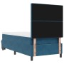 cama base de caja con colchón y banco azul oscuro 90x190 cm terciopelo | Foro24.es | Tu tienda online para hogar, jardín y más Foro24.es