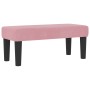 Cama con box spring con colchón y banco rosa 90x190 cm de terciopelo | Foro24.es | Tu tienda online para hogar, jardín y más Foro24.es