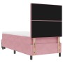 Cama con box spring con colchón y banco rosa 90x190 cm de terciopelo | Foro24.es | Tu tienda online para hogar, jardín y más Foro24.es