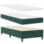Cama con Box Spring con Colchón y Banco Verde Oscuro 100x200 cm Terciopelo | Foro24.es | Tu tienda online para hogar, jardín y más Foro24.es