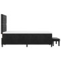 Cama con Muelles y Colchón Negro 120x200 cm Terciopelo de , Camas y somieres - Ref: Foro24-3344440, Precio: 451,52 €, Descuen...