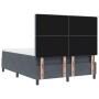 Cama Box Spring con Colchón y Banco Gris Oscuro 140x200 cm Terciopelo de , Camas y somieres - Ref: Foro24-3344451, Precio: 54...