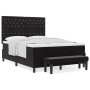 Cama con Base con Colchón & Banco Negro 140x200 cm Terciopelo de , Camas y somieres - Ref: Foro24-3344452, Precio: 541,04 €, ...