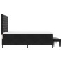 Cama con Base con Colchón & Banco Negro 140x200 cm Terciopelo de , Camas y somieres - Ref: Foro24-3344452, Precio: 541,04 €, ...