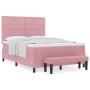Cama con Somier con Colchón y Banco Rosa 160x200 cm Terciopelo | Foro24.es | Tu tienda online para hogar, jardín y más Foro24.es