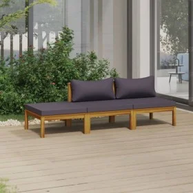 Garden furniture 3 pcs cushions solid acacia wood by vidaXL, Garden sets - Ref: Foro24-3086920, Price: 321,29 €, Discount: %