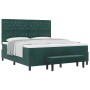 Cama Box Spring con Colchón y Banco Verde Oscuro 180x200 cm Terciopelo | Foro24.es | Tu tienda online para hogar, jardín y más Foro24.es