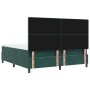 Cama Box Spring con Colchón y Banco Verde Oscuro 180x200 cm Terciopelo | Foro24.es | Tu tienda online para hogar, jardín y más Foro24.es