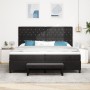 Cama negra con somier y banco 200x200 cm terciopelo | Foro24.es | Tu tienda online para hogar, jardín y más Foro24.es