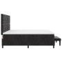 Cama negra con somier y banco 200x200 cm terciopelo | Foro24.es | Tu tienda online para hogar, jardín y más Foro24.es