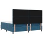 Cama con base tapizada con colchón y banco Azul oscuro 200x200 cm Terciopelo | Foro24.es | Tu tienda online para hogar, jardín y más Foro24.es