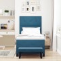 Cama con Box Spring con Colchón & Banco Azul Oscuro 80x200 cm Terciopelo de , Camas y somieres - Ref: Foro24-3344478, Precio:...