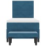 Cama con Box Spring con Colchón & Banco Azul Oscuro 80x200 cm Terciopelo de , Camas y somieres - Ref: Foro24-3344478, Precio:...