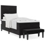 Cama con Somier con Colchón y Banco Negro 90x190 cm Terciopelo | Foro24.es | Tu tienda online para hogar, jardín y más Foro24.es