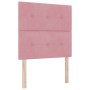 Cama con base de resortes, colchón y banco rosa 90x190 cm terciopelo | Foro24.es | Tu tienda online para hogar, jardín y más Foro24.es