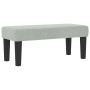 Cama Box Spring con Colchón y Banco Gris Claro 100x200 cm Terciopelo de , Camas y somieres - Ref: Foro24-3344492, Precio: 372...