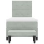 Cama Box Spring con Colchón y Banco Gris Claro 100x200 cm Terciopelo de , Camas y somieres - Ref: Foro24-3344492, Precio: 372...