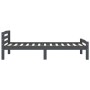 Estructura de cama madera maciza pino gris oscuro 100x200 cm de vidaXL, Camas y somieres - Ref: Foro24-322090, Precio: 121,39...