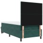 Cama con Somier con Colchón y Banco Verde Oscuro 100x200 cm Terciopelo de , Camas y somieres - Ref: Foro24-3344495, Precio: 3...