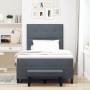 Cama con Resorte con Colchón y Banco Gris Oscuro 120x200 cm Terciopelo de , Camas y somieres - Ref: Foro24-3344505, Precio: 4...