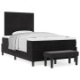 Cama Box Spring con Colchón y Banco Negro 120x200 cm Terciopelo de , Camas y somieres - Ref: Foro24-3344506, Precio: 452,04 €...