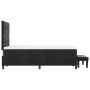 Cama Box Spring con Colchón y Banco Negro 120x200 cm Terciopelo de , Camas y somieres - Ref: Foro24-3344506, Precio: 452,04 €...