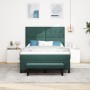 Cama Box Spring con colchón y banco Verde Oscuro 140x190 cm Terciopelo de , Camas y somieres - Ref: Foro24-3344513, Precio: 5...