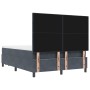 Cama Box Spring con Colchón y Banco Gris Oscuro 140x200 cm Terciopelo de , Camas y somieres - Ref: Foro24-3344517, Precio: 52...