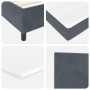 Cama Box Spring con Colchón y Banco Gris Oscuro 140x200 cm Terciopelo de , Camas y somieres - Ref: Foro24-3344517, Precio: 52...