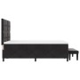 Cama Box Spring con Colchón y Banco Negro 160x200 cm Terciopelo | Foro24.es | Tu tienda online para hogar, jardín y más Foro24.es