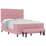 Cama con Somier con Colchón y Banco Rosa 160x200 cm Terciopelo | Foro24.es | Tu tienda online para hogar, jardín y más Foro24.es