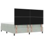Cama con Somier con Colchón y Banco Gris Claro 180x200 cm Terciopelo | Foro24.es | Tu tienda online para hogar, jardín y más Foro24.es