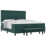 Cama con Base de Muelles con Colchón y Banco Verde Oscuro 180x200 cm Terciopelo | Foro24.es | Tu tienda online para hogar, jardín y más Foro24.es