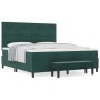 Cama con Base de Muelles con Colchón y Banco Verde Oscuro 180x200 cm Terciopelo | Foro24.es | Tu tienda online para hogar, jardín y más Foro24.es