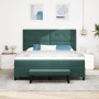 Cama con Base de Muelles con Colchón y Banco Verde Oscuro 180x200 cm Terciopelo | Foro24.es | Tu tienda online para hogar, jardín y más Foro24.es