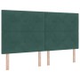Cama con Base de Muelles con Colchón y Banco Verde Oscuro 180x200 cm Terciopelo | Foro24.es | Tu tienda online para hogar, jardín y más Foro24.es