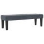 Cama con Base de Resortes de con Colchón & Banco Gris Oscuro 200x200 cm Terciopelo de , Camas y somieres - Ref: Foro24-334453...