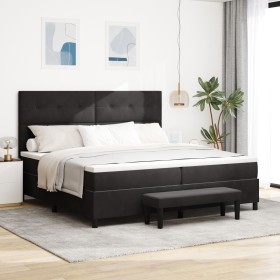 Comprar Cama Box Spring con Colchón y Banco Negro