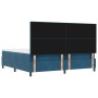 Cama con Base con Colchón y Banco Azul Oscuro 200x200 cm Terciopelo | Foro24.es | Tu tienda online para hogar, jardín y más Foro24.es