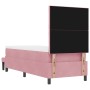 Cama con Somier, Colchón y Banco Rosa 80x200 cm Terciopelo de , Camas y somieres - Ref: Foro24-3344545, Precio: 351,09 €, Des...